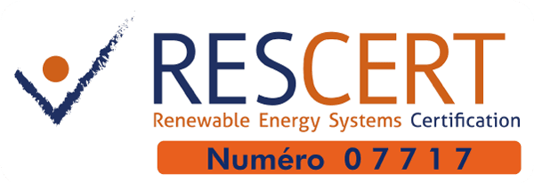 Certification RESCERT, Renewable Energy Systems, Numéro 07717